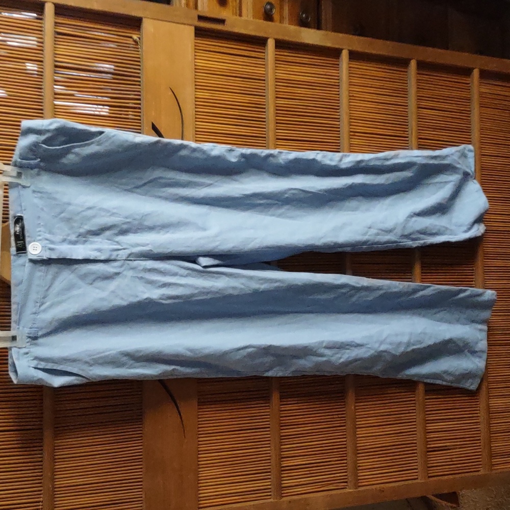 Powder Blue Lightweight Linen Pants